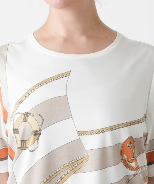 Leilian PLUS HOUSE / レリアンプラスハウス Tシャツ | プリントカットソー【ROCHAS Premiere】 | 詳細10