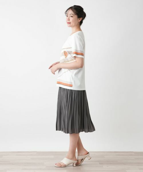 Leilian PLUS HOUSE / レリアンプラスハウス Tシャツ | プリントカットソー【ROCHAS Premiere】 | 詳細5