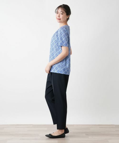 Leilian PLUS HOUSE / レリアンプラスハウス カットソー | 幾何学柄カットソー【ROCHAS Premiere】 | 詳細2