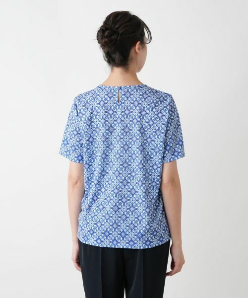 Leilian PLUS HOUSE / レリアンプラスハウス カットソー | 幾何学柄カットソー【ROCHAS Premiere】 | 詳細6