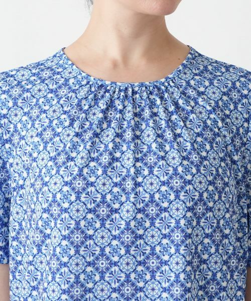 Leilian PLUS HOUSE / レリアンプラスハウス カットソー | 幾何学柄カットソー【ROCHAS Premiere】 | 詳細7