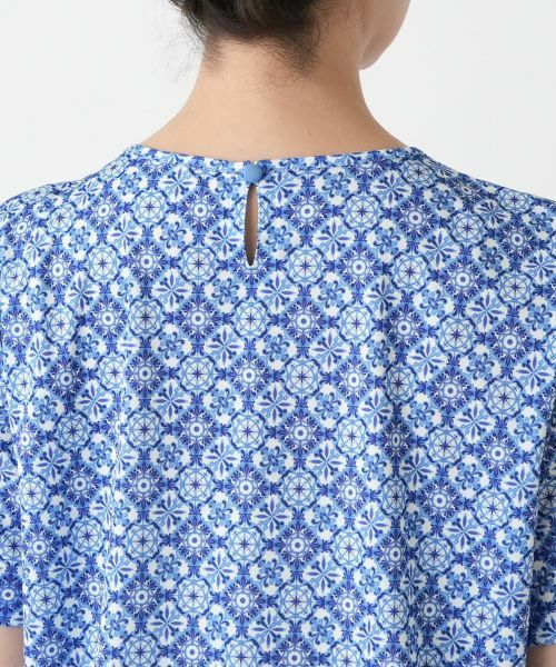 Leilian PLUS HOUSE / レリアンプラスハウス カットソー | 幾何学柄カットソー【ROCHAS Premiere】 | 詳細8