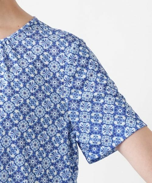 Leilian PLUS HOUSE / レリアンプラスハウス カットソー | 幾何学柄カットソー【ROCHAS Premiere】 | 詳細9