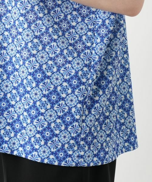 Leilian PLUS HOUSE / レリアンプラスハウス カットソー | 幾何学柄ボウタイブラウス【ROCHAS Premiere】 | 詳細10