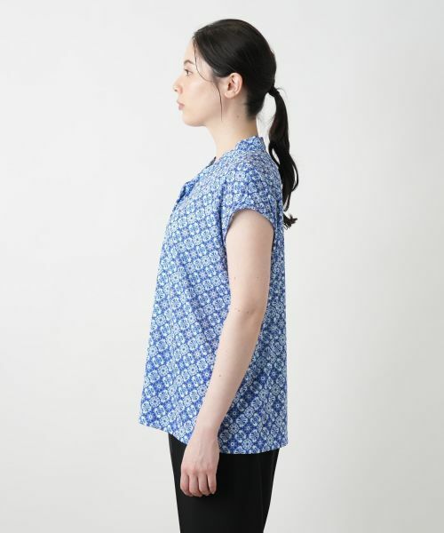 Leilian PLUS HOUSE / レリアンプラスハウス カットソー | 幾何学柄ボウタイブラウス【ROCHAS Premiere】 | 詳細5