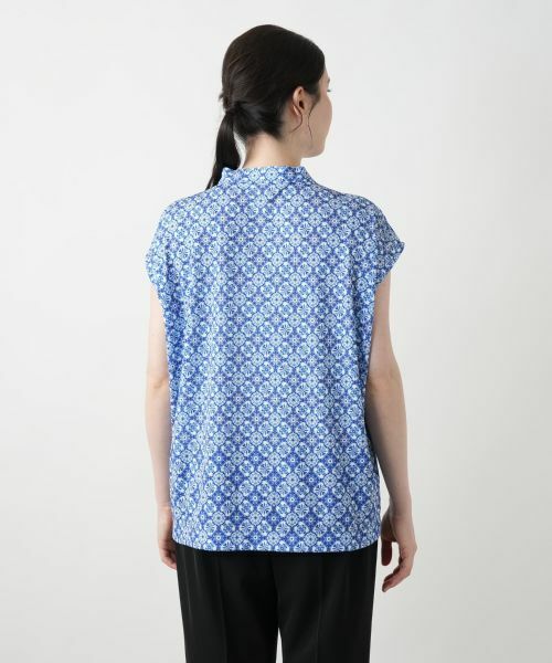 Leilian PLUS HOUSE / レリアンプラスハウス カットソー | 幾何学柄ボウタイブラウス【ROCHAS Premiere】 | 詳細6