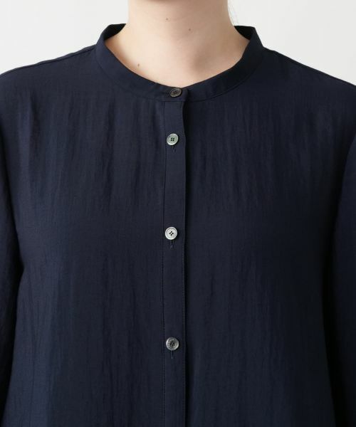 Leilian PLUS HOUSE / レリアンプラスハウス シャツ・ブラウス | バンドカラーブラウス【ROCHAS Premiere】 | 詳細10