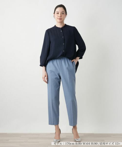 Leilian PLUS HOUSE / レリアンプラスハウス シャツ・ブラウス | バンドカラーブラウス【ROCHAS Premiere】 | 詳細4