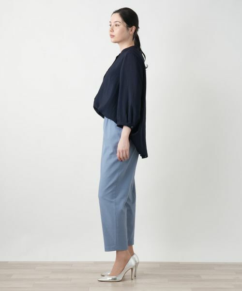 Leilian PLUS HOUSE / レリアンプラスハウス シャツ・ブラウス | バンドカラーブラウス【ROCHAS Premiere】 | 詳細5