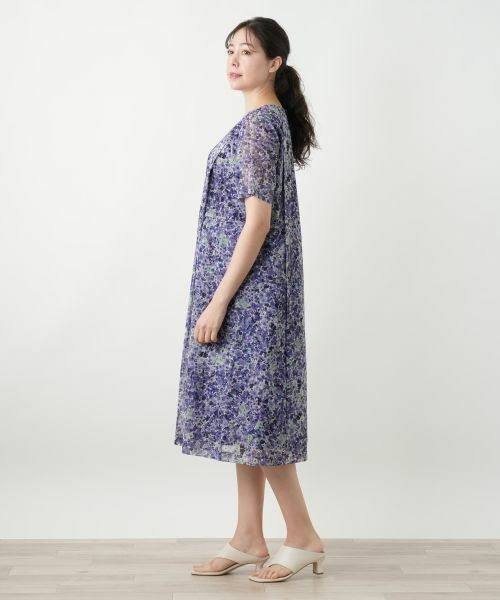 Leilian PLUS HOUSE / レリアンプラスハウス ドレス | 花柄フレアワンピース【ERICA】 | 詳細2