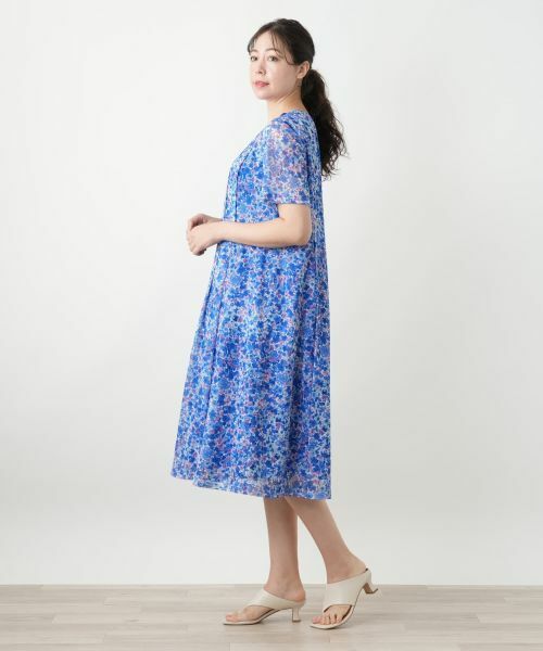 Leilian PLUS HOUSE / レリアンプラスハウス ドレス | 花柄フレアワンピース【ERICA】 | 詳細5