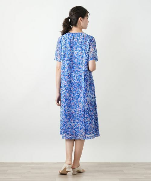 Leilian PLUS HOUSE / レリアンプラスハウス ドレス | 花柄フレアワンピース【ERICA】 | 詳細6