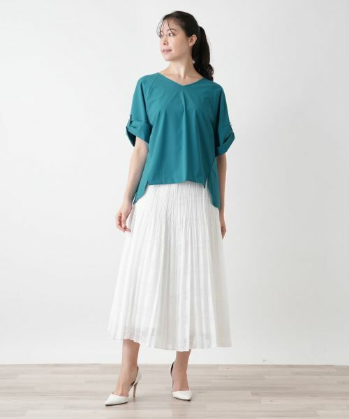 Leilian PLUS HOUSE / レリアンプラスハウス シャツ・ブラウス | 【店舗人気】Vネックブラウス【BOURGE】 | 詳細4