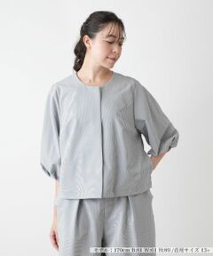 Leilian PLUS HOUSE / レリアンプラスハウス テーラードジャケット | 【店舗人気】ノーカラージャケット【BOURGE】