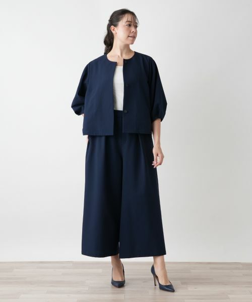 Leilian PLUS HOUSE / レリアンプラスハウス テーラードジャケット | 【店舗人気】ノーカラージャケット【BOURGE】 | 詳細1