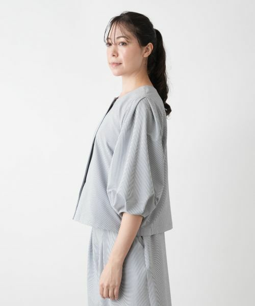 Leilian PLUS HOUSE / レリアンプラスハウス テーラードジャケット | 【店舗人気】ノーカラージャケット【BOURGE】 | 詳細9