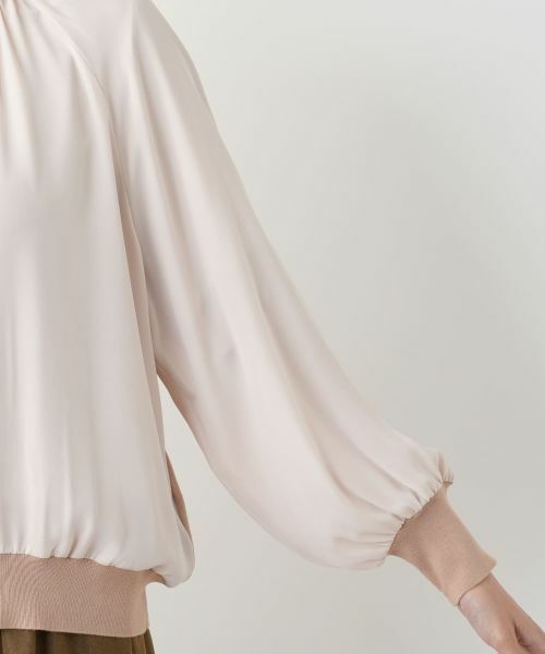 Leilian PLUS HOUSE / レリアンプラスハウス カーディガン・ボレロ | 異素材切り替えカーディガン【BOURGE】 | 詳細15