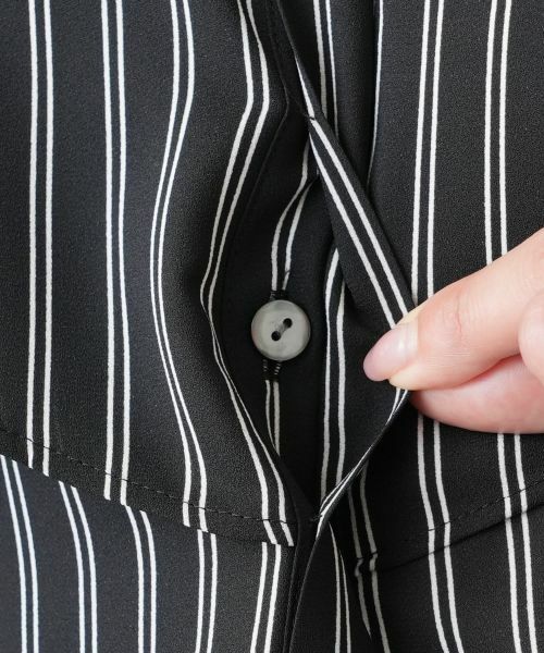 Leilian PLUS HOUSE / レリアンプラスハウス シャツ・ブラウス | ストライプ切替ブラウス【BOURGE】 | 詳細11