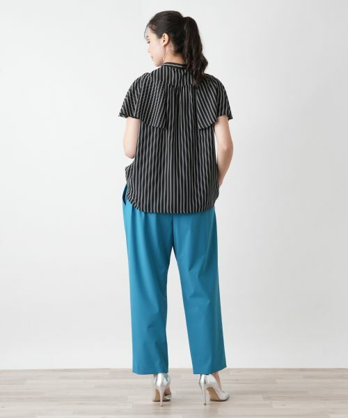 Leilian PLUS HOUSE / レリアンプラスハウス シャツ・ブラウス | ストライプ切替ブラウス【BOURGE】 | 詳細3