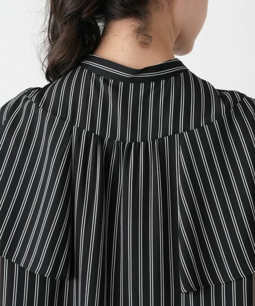Leilian PLUS HOUSE / レリアンプラスハウス シャツ・ブラウス | ストライプ切替ブラウス【BOURGE】 | 詳細8