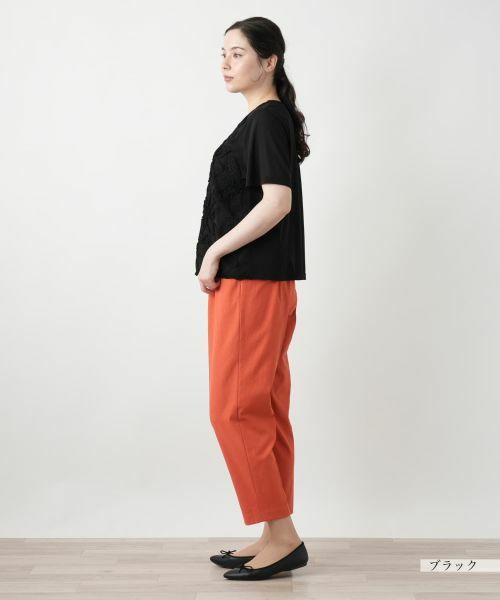 Leilian PLUS HOUSE / レリアンプラスハウス カットソー | フラワーモチーフカットソー | 詳細2