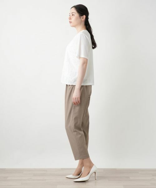 Leilian PLUS HOUSE / レリアンプラスハウス カットソー | フラワーモチーフカットソー | 詳細5