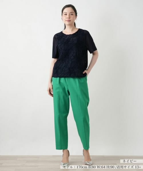 Leilian PLUS HOUSE / レリアンプラスハウス カットソー | フラワーモチーフカットソー | 詳細7