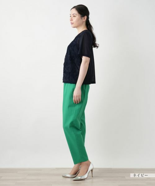 Leilian PLUS HOUSE / レリアンプラスハウス カットソー | フラワーモチーフカットソー | 詳細8