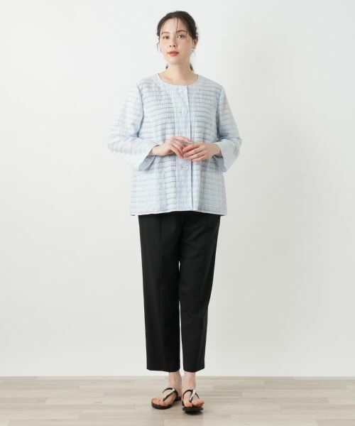 Leilian PLUS HOUSE / レリアンプラスハウス テーラードジャケット | ノーカラージャケット | 詳細1