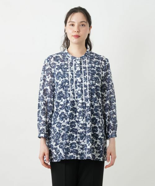 Leilian PLUS HOUSE / レリアンプラスハウス シャツ・ブラウス | バンドカラーブラウス | 詳細4