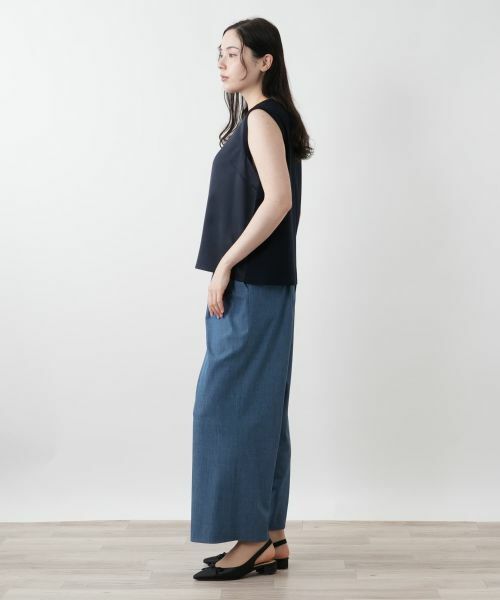 Leilian PLUS HOUSE / レリアンプラスハウス その他パンツ | タックワイドパンツ | 詳細2