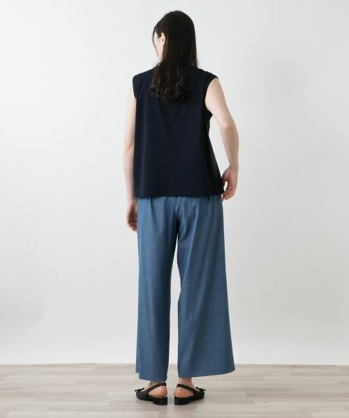 Leilian PLUS HOUSE / レリアンプラスハウス その他パンツ | タックワイドパンツ | 詳細3