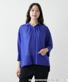 Leilian PLUS HOUSE / レリアンプラスハウス シャツ・ブラウス | 織柄シャツブラウス【SOMELOS】