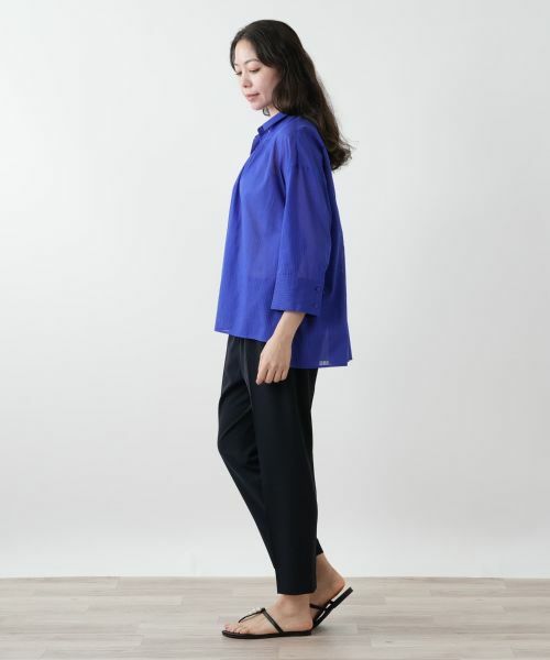 Leilian PLUS HOUSE / レリアンプラスハウス シャツ・ブラウス | 織柄シャツブラウス【SOMELOS】 | 詳細5