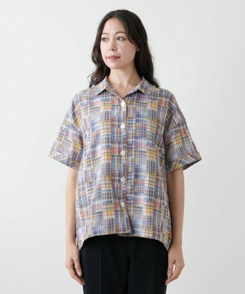 Leilian PLUS HOUSE / レリアンプラスハウス シャツ・ブラウス | チェックシャツブラウス | 詳細4