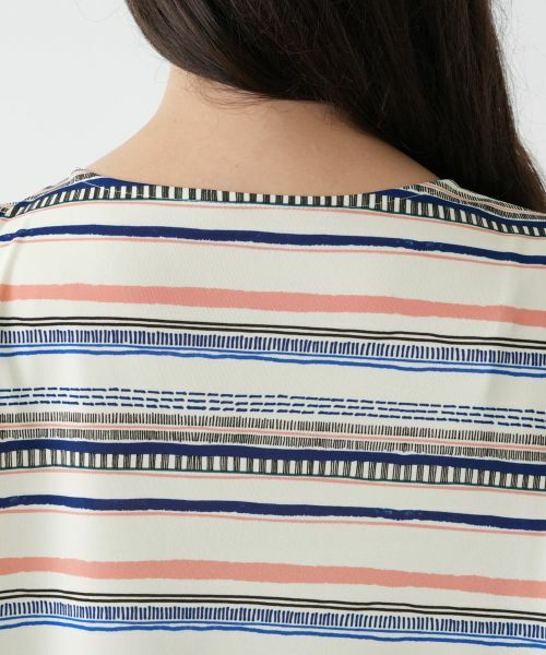 Leilian PLUS HOUSE / レリアンプラスハウス カットソー | マルチボーダーカットソー | 詳細8