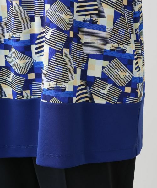 Leilian PLUS HOUSE / レリアンプラスハウス カットソー | プリントタックカットソー | 詳細10