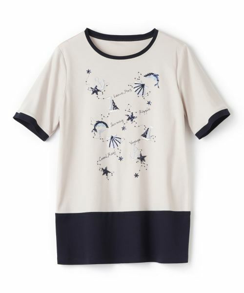 Leilian PLUS HOUSE / レリアンプラスハウス カットソー | スパンコール刺繍カットソー | 詳細17