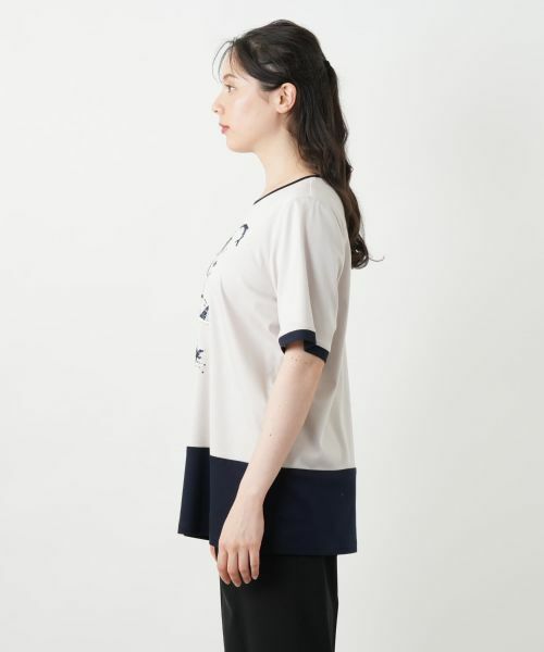 Leilian PLUS HOUSE / レリアンプラスハウス カットソー | スパンコール刺繍カットソー | 詳細9