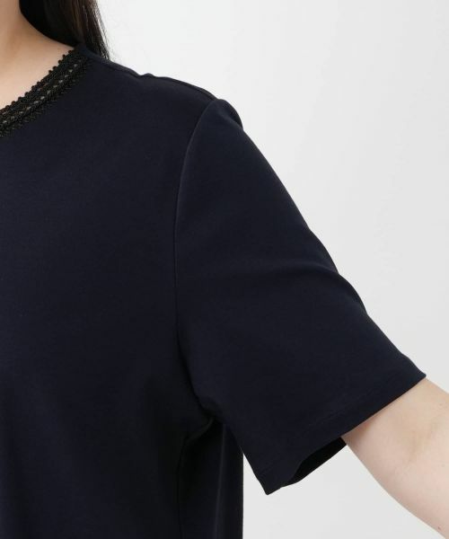 Leilian PLUS HOUSE / レリアンプラスハウス カットソー | 刺繍クルーネックカットソー | 詳細12
