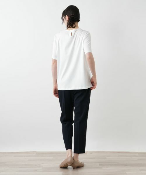 Leilian PLUS HOUSE / レリアンプラスハウス カットソー | 刺繍クルーネックカットソー | 詳細3