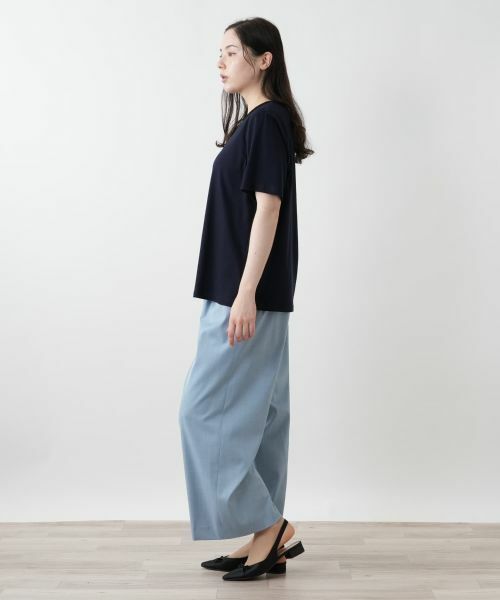 Leilian PLUS HOUSE / レリアンプラスハウス カットソー | 刺繍クルーネックカットソー | 詳細5