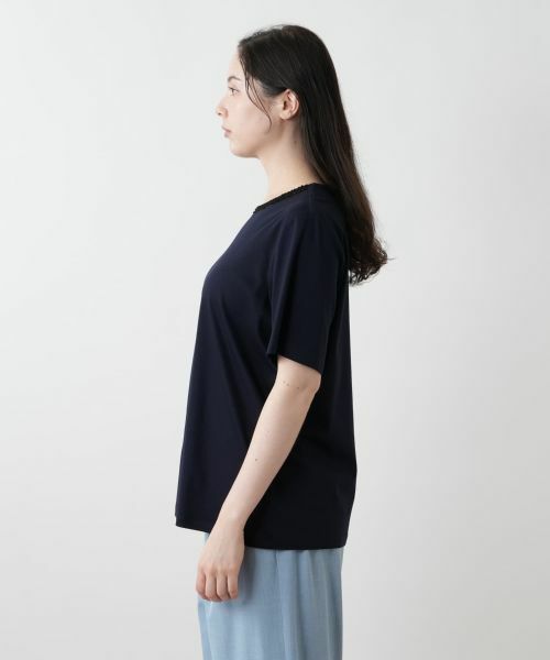 Leilian PLUS HOUSE / レリアンプラスハウス カットソー | 刺繍クルーネックカットソー | 詳細8