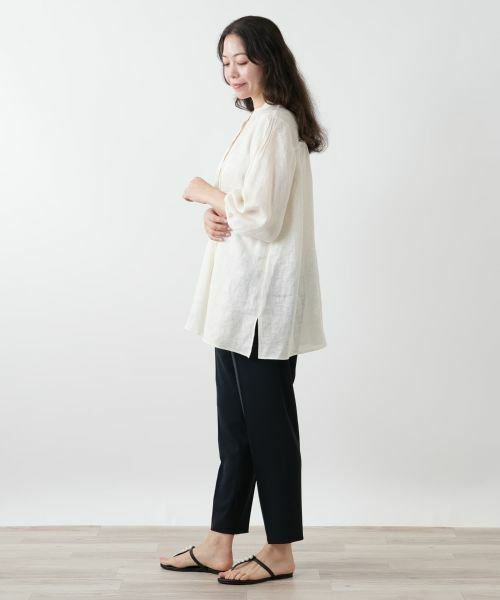 Leilian PLUS HOUSE / レリアンプラスハウス シャツ・ブラウス | バンドカラーブラウス | 詳細2