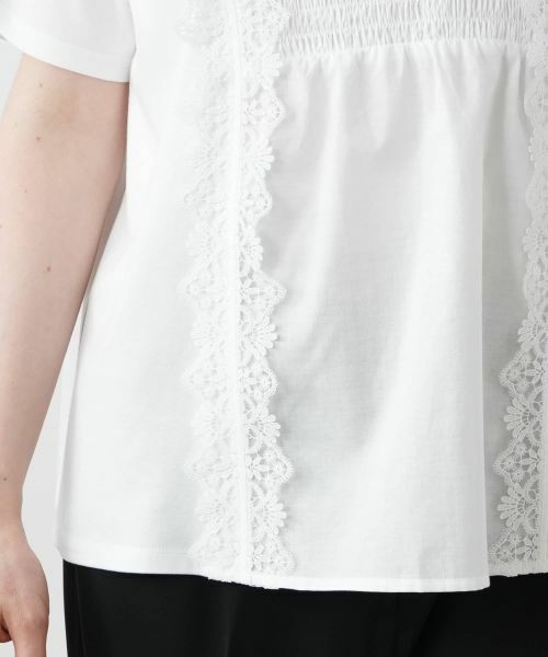 Leilian PLUS HOUSE / レリアンプラスハウス カットソー | レース刺繍ブラウス | 詳細11