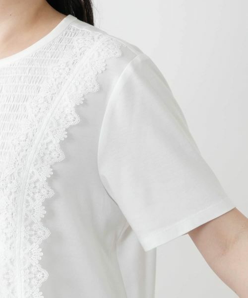 Leilian PLUS HOUSE / レリアンプラスハウス カットソー | レース刺繍ブラウス | 詳細9