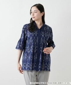 Leilian PLUS HOUSE / レリアンプラスハウス シャツ・ブラウス | フラワー刺繍ブラウス【Leilian WHITE LABEL】