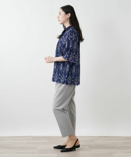 Leilian PLUS HOUSE / レリアンプラスハウス シャツ・ブラウス | フラワー刺繍ブラウス【Leilian WHITE LABEL】 | 詳細2