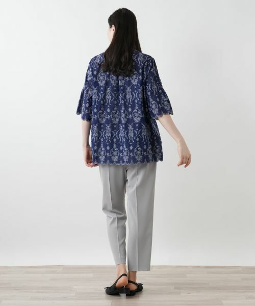 Leilian PLUS HOUSE / レリアンプラスハウス シャツ・ブラウス | フラワー刺繍ブラウス【Leilian WHITE LABEL】 | 詳細3