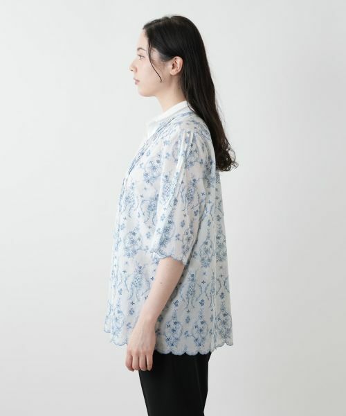 Leilian PLUS HOUSE / レリアンプラスハウス シャツ・ブラウス | フラワー刺繍ブラウス【Leilian WHITE LABEL】 | 詳細8